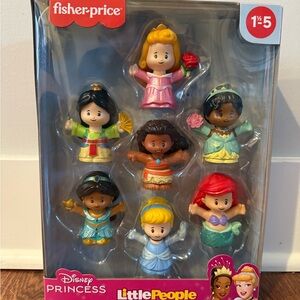 Disney princess little people figures set 7 pack Girls pretend play